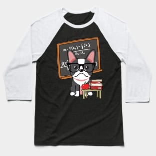 Funny french bulldog is teaching Baseball T-Shirt